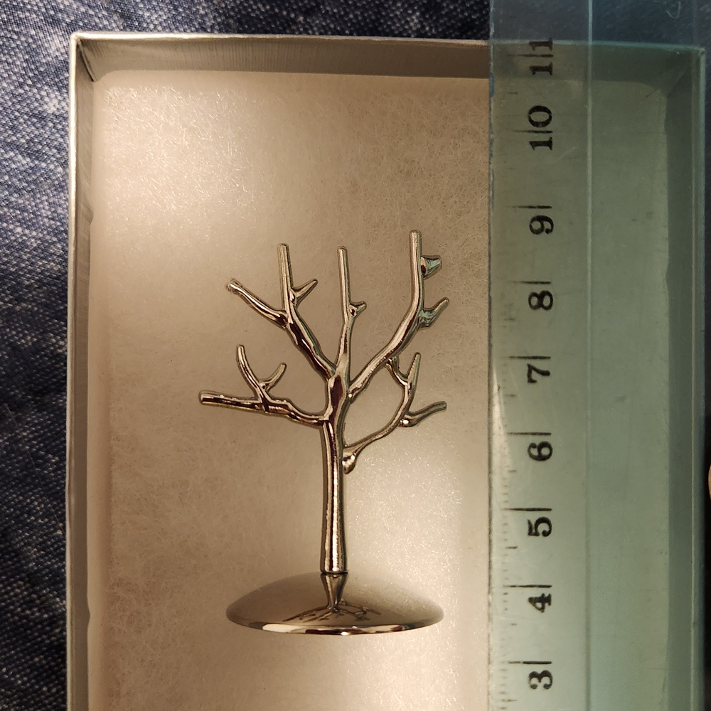 Silver Jewelry Tree Stand